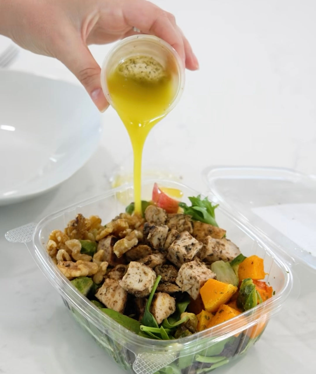 Meal delivery service salad